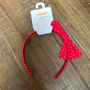 NWT Gymboree girls cherry cute red polka dot headband